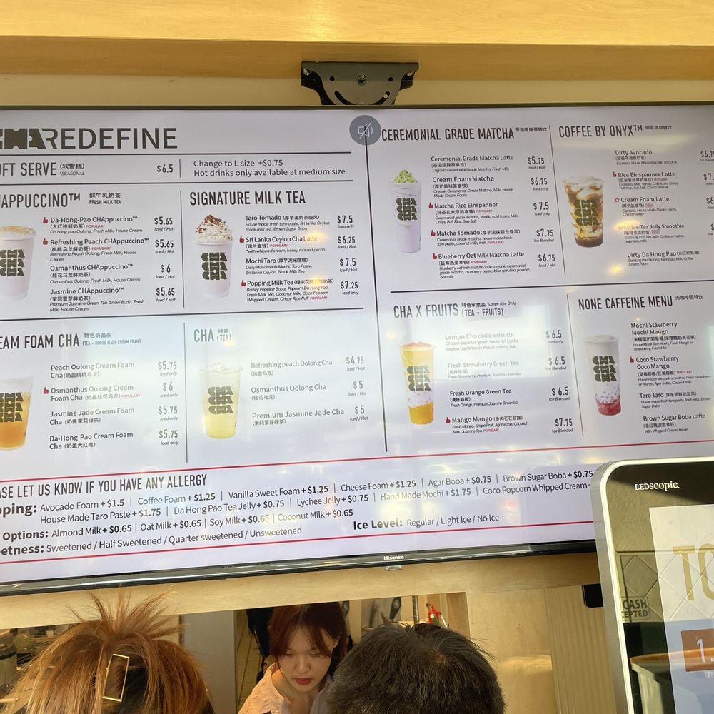 Cha Redefine - Menu - Tea Rooms Near Me - Rowland Heights , California