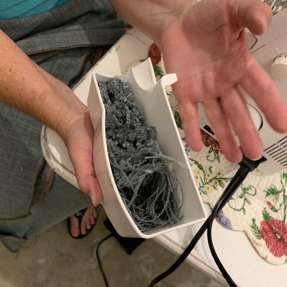 west elm - This is 1/2 of the excess thread that was trimmed out of the largest lounge cushion. - Furniture Stores Near Me - Austin, Texas west elm - This is 1/2 of the excess thread that was trimmed out of the largest lounge cushion. - Furniture Stores Near Me - Austin, Texas