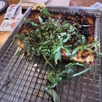 Gibroni's Pizza - Caprice pizza separated to see crust - Pizza Near Me - San Clemente, California