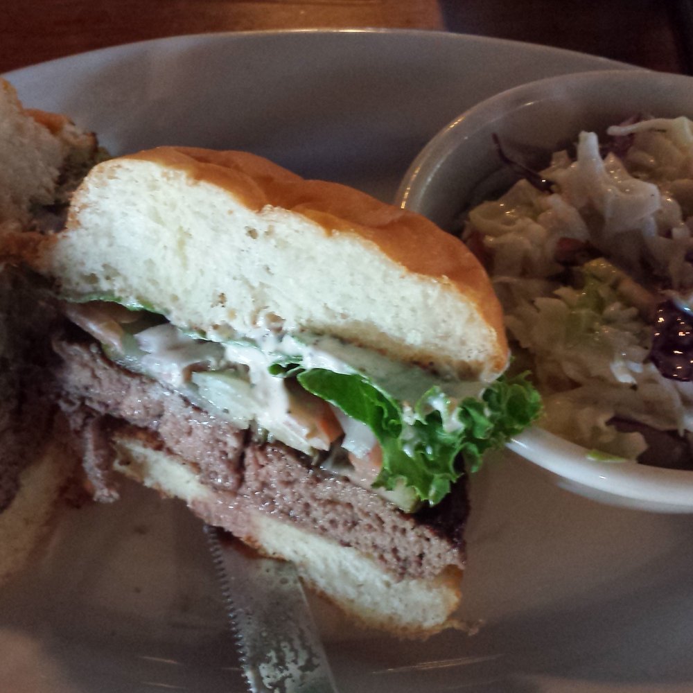 Bar 101 Eats & Drinks - Bar 101 Eats & Drinks - classic burger (.... meh) - Sports Bars Near Me - Roseville, California