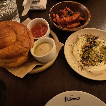 The Palomar Restaurant - Kubaneh, labneh, and harissa carrot - Middle Eastern Near Me - London, XGL The Palomar Restaurant - Kubaneh, labneh, and harissa carrot - Middle Eastern Near Me - London, XGL