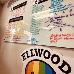 Ellwood Ice - Menu and Cute sign for kids