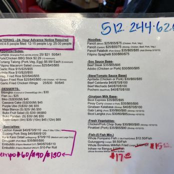 Little Mama's - Catering Menu - Filipino Near Me - Round Rock, Texas
