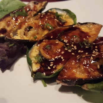 Momo Sushi - Baked mussels - yum - Sushi Bars Near Me - Henderson, Nevada
