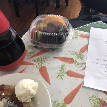 Bread Basket Cafe & Bakery - Table setting, side of fruit, cinnamon roll French toast - Bakeries Near Me - Danville, Indiana Bread Basket Cafe & Bakery - Table setting, side of fruit, cinnamon roll French toast - Bakeries Near Me - Danville, Indiana