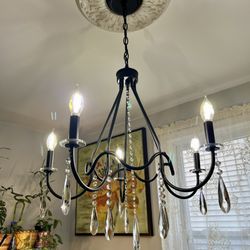 Sting Ray Electric - Chandelier installation.