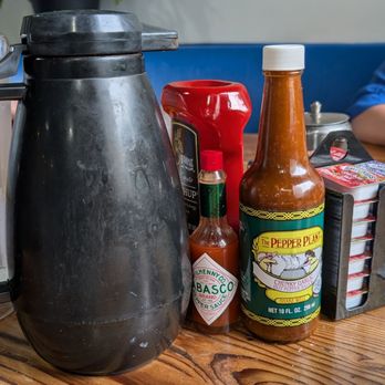 First Awakenings - Strong condiment game. note the coffee carafe! - Breakfast & Brunch Near Me - Monterey, California First Awakenings - Strong condiment game. note the coffee carafe! - Breakfast & Brunch Near Me - Monterey, California