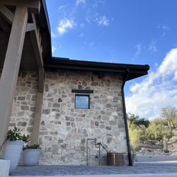 Alex’s Seamless Rain Gutters - Gutters, Downspout onto Drain