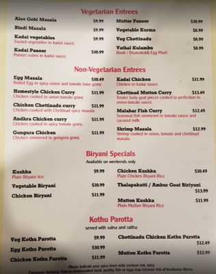 Menu photo 5 Amma's Kitchen Edison, NJ