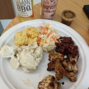 Pulaski Heights BBQ - Potato salad, mac n cheese, vinegar slaw, baked beans, smoked cauliflower - Barbeque Near Me - Athens, Georgia Pulaski Heights BBQ - Potato salad, mac n cheese, vinegar slaw, baked beans, smoked cauliflower - Barbeque Near Me - Athens, Georgia