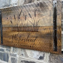 Watershed Restaurant - Outside sign