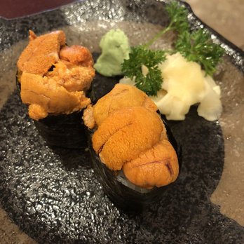 Kimono Sushi - Uni (sea urchin) nigiri - Sushi Bars Near Me - Tracy, California Kimono Sushi - Uni (sea urchin) nigiri - Sushi Bars Near Me - Tracy, California