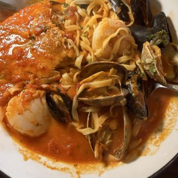 JC Bruno Restaurant - Omg I'm addicted to this chioppino with loads of fresh seafood,( salmon, muscles,shrimps, clams and scallop with perfectly cooked pasta. - New American Near Me - San Bruno, California JC Bruno Restaurant - Omg I'm addicted to this chioppino with loads of fresh seafood,( salmon, muscles,shrimps, clams and scallop with perfectly cooked pasta. - New American Near Me - San Bruno, California