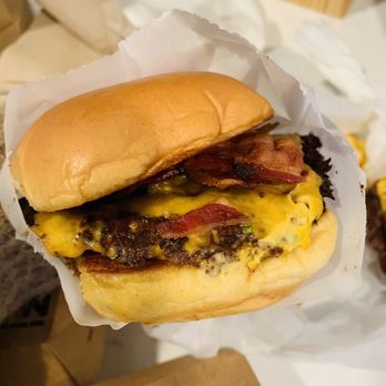 Shake Shack Thayer Street - a cheeseburger and fries - Fast Food Near Me - Providence, Rhode Island