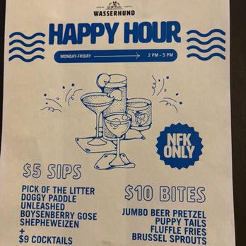 Wasserhund Brewing Company - Happy hour flyer - Breweries Near Me - Norfolk, Virginia Wasserhund Brewing Company - Happy hour flyer - Breweries Near Me - Norfolk, Virginia