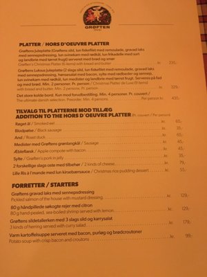 Menu photo 8 Grøften København V, 84