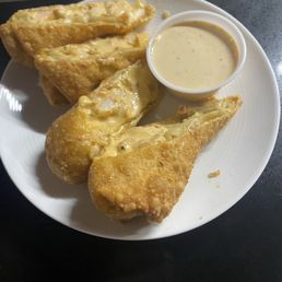 Seafood Eggrolls and Southwest Sauce