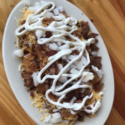 Pines - Loaded Tots (subbed out nacho sauce for shredded cheese)