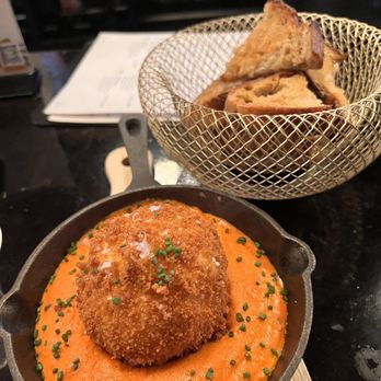 Angel's Share - Fried Burrata with amazing bread - Whiskey Bars Near Me - Long Beach, California