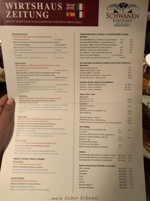 Menu photo 1 Schwanenbräu Bernhausen, BW
