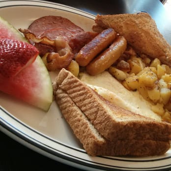 Olde Village Bistro - Olde village big breakfast special, all this plus French toast and a pancake for $9.99! - Breakfast & Brunch Near Me - Markham, Ontario