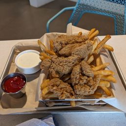 Chicken fingers and fries
