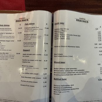 Leimener Brauhaus - Menu - German Near Me - Leimen, BW Leimener Brauhaus - Menu - German Near Me - Leimen, BW