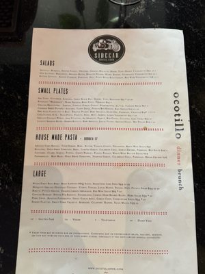 Menu photo 2 Sidecar Social Club Phoenix, AZ Menu photo 2 Sidecar Social Club Phoenix, AZ