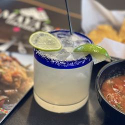 Mayas Latin Kitchen - House margarita on taco Tuesday, with complimentary chips and salsa. Delish!