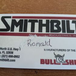 Smithbilt Sheds - Business card