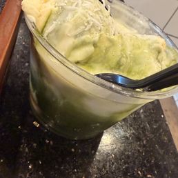 Coconut matcha affogato Coconut matcha affogato