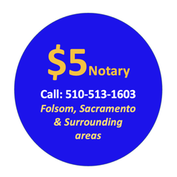 Amara Busam Notary Public - $5 Notary Folsom Sacramento and Surrounding areas