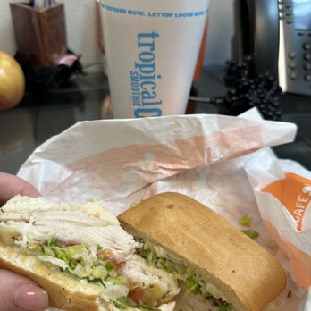 Tropical Smoothie Cafe - Bahama Mama & Turkey Bacon Ranch Ciabatta.. - Juice Bars & Smoothies Near Me - Las Vegas, Nevada