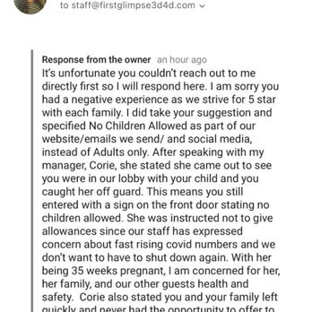 First Glimpse Ultrasound - Response to review from owner - Diagnostic Imaging Near Me - Tucson, Arizona First Glimpse Ultrasound - Response to review from owner - Diagnostic Imaging Near Me - Tucson, Arizona
