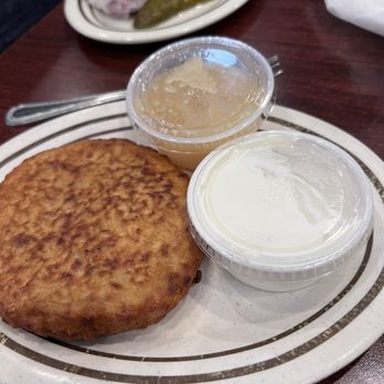 Once Upon A Bagel - Potato Pancake - Bagels Near Me - Highland Park, Illinois Once Upon A Bagel - Potato Pancake - Bagels Near Me - Highland Park, Illinois