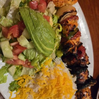 Panini Kabob Grill - Chicken kabob plate - Mediterranean Near Me - Santa Ana, California