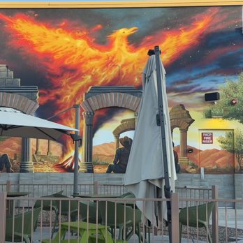 Desert Drifter - Outside mural Joe Pagac - Coffee & Tea Near Me - Oro Valley, Arizona Desert Drifter - Outside mural Joe Pagac - Coffee & Tea Near Me - Oro Valley, Arizona