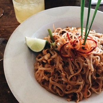 SAGE - Chicken Pad Thai and White Sangria - Thai Near Me - Brooklyn, New York SAGE - Chicken Pad Thai and White Sangria - Thai Near Me - Brooklyn, New York