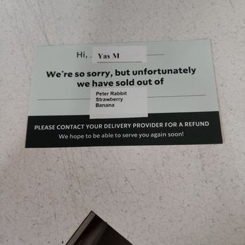 Starbucks - Redund notice. No refund  given. Thrives!! - Coffee & Tea Near Me - Fortuna, California