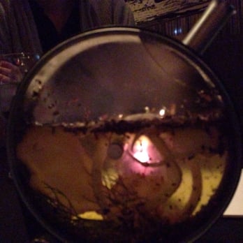 The Aviary - A corn whiskey, fennel, bee pollen and saffron cocktail. - Cocktail Bars Near Me - Chicago, Illinois The Aviary - A corn whiskey, fennel, bee pollen and saffron cocktail. - Cocktail Bars Near Me - Chicago, Illinois