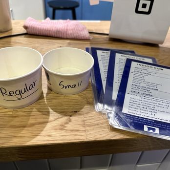 Indigo Cow - Size options. - Ice Cream & Frozen Yogurt Near Me - Bellevue, Washington