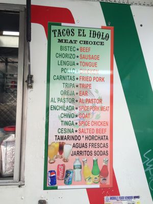 Menu photo 2 Tacos El Idolo New York, NY