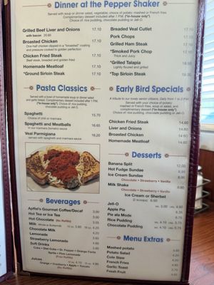 Menu photo 5 Pepper Shaker Restaurant La Habra, CA