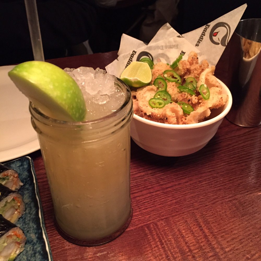 Flesh & Buns - Frozen yuzu margarita and fried squid - Japanese Near Me - London, XGL Flesh & Buns - Frozen yuzu margarita and fried squid - Japanese Near Me - London, XGL