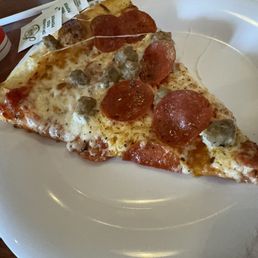 New York style pepperoni and sausage.