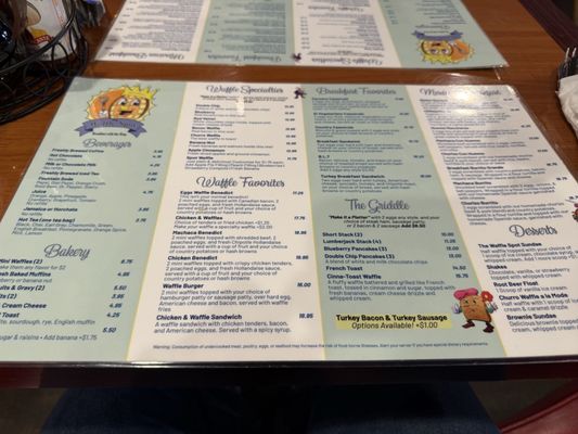 Menu photo 2 The Waffle Spot San Diego, CA Menu photo 2 The Waffle Spot San Diego, CA