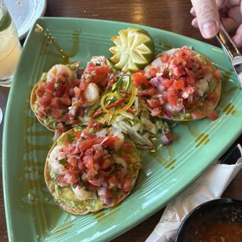 Choza - Shrimp Guacamole Tostaditas - Mexican Near Me - Tigard, Oregon