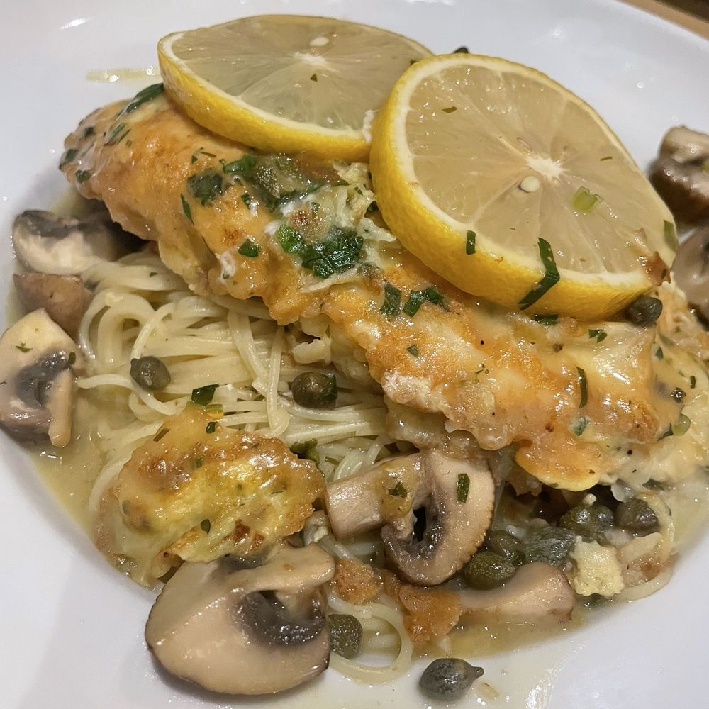 Pasta E Basta - Chicken Francaise. Plus capers - Italian Near Me - Akron, Ohio Pasta E Basta - Chicken Francaise. Plus capers - Italian Near Me - Akron, Ohio