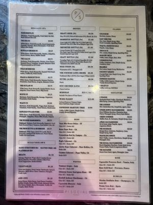 Menu photo 1 Pi Social Midland, TX