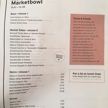 Dig Inn - Menu as of August 14, 2017 - New American Near Me - Boston, Massachusetts Dig Inn - Menu as of August 14, 2017 - New American Near Me - Boston, Massachusetts